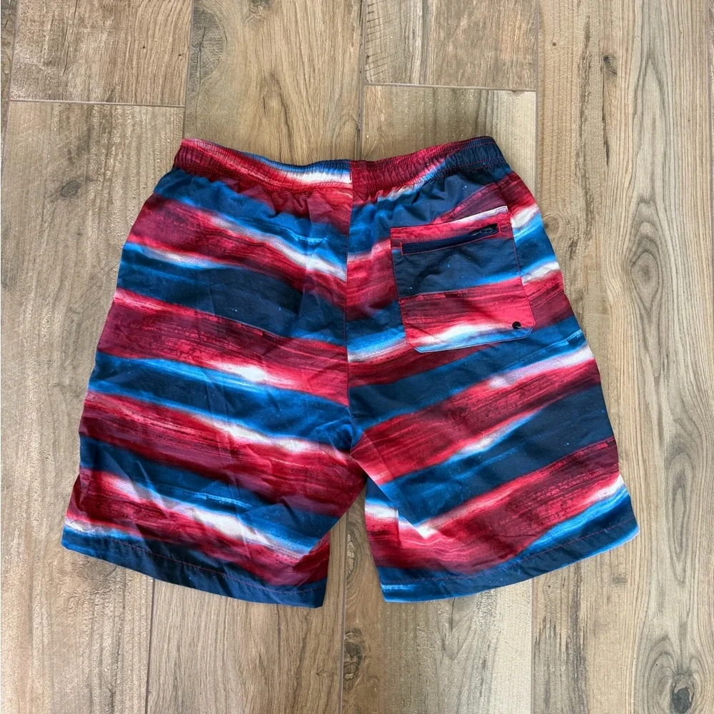 Columbia Red, White & Blue Swim Trunks